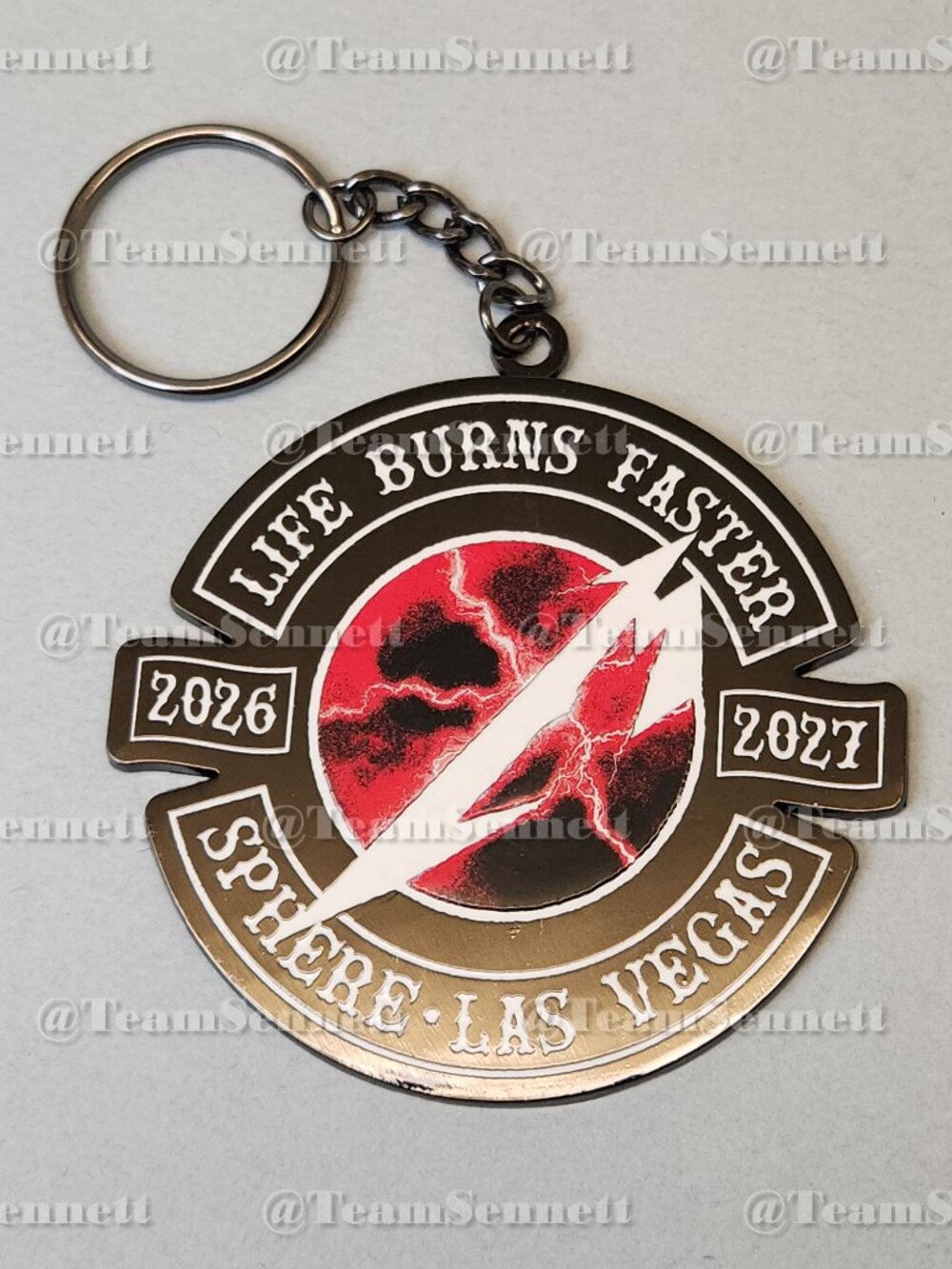 Metallica Keyring / Life Burns Faster Residency / Sphere Las Vegas 2026 / 27